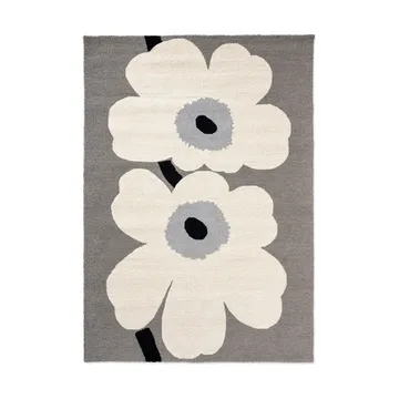 Unikko anniversary tæppe outdoor - Grey, 140x200 cm - Marimekko