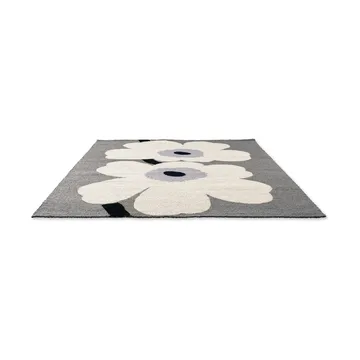 Unikko anniversary tæppe outdoor - Grey, 140x200 cm - Marimekko