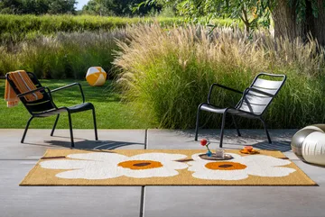 Unikko anniversary tæppe outdoor - Honey, 250x350 cm - Marimekko