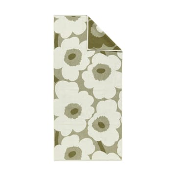 Unikko badehåndklæde 70x150 cm - Green umber-creme - Marimekko