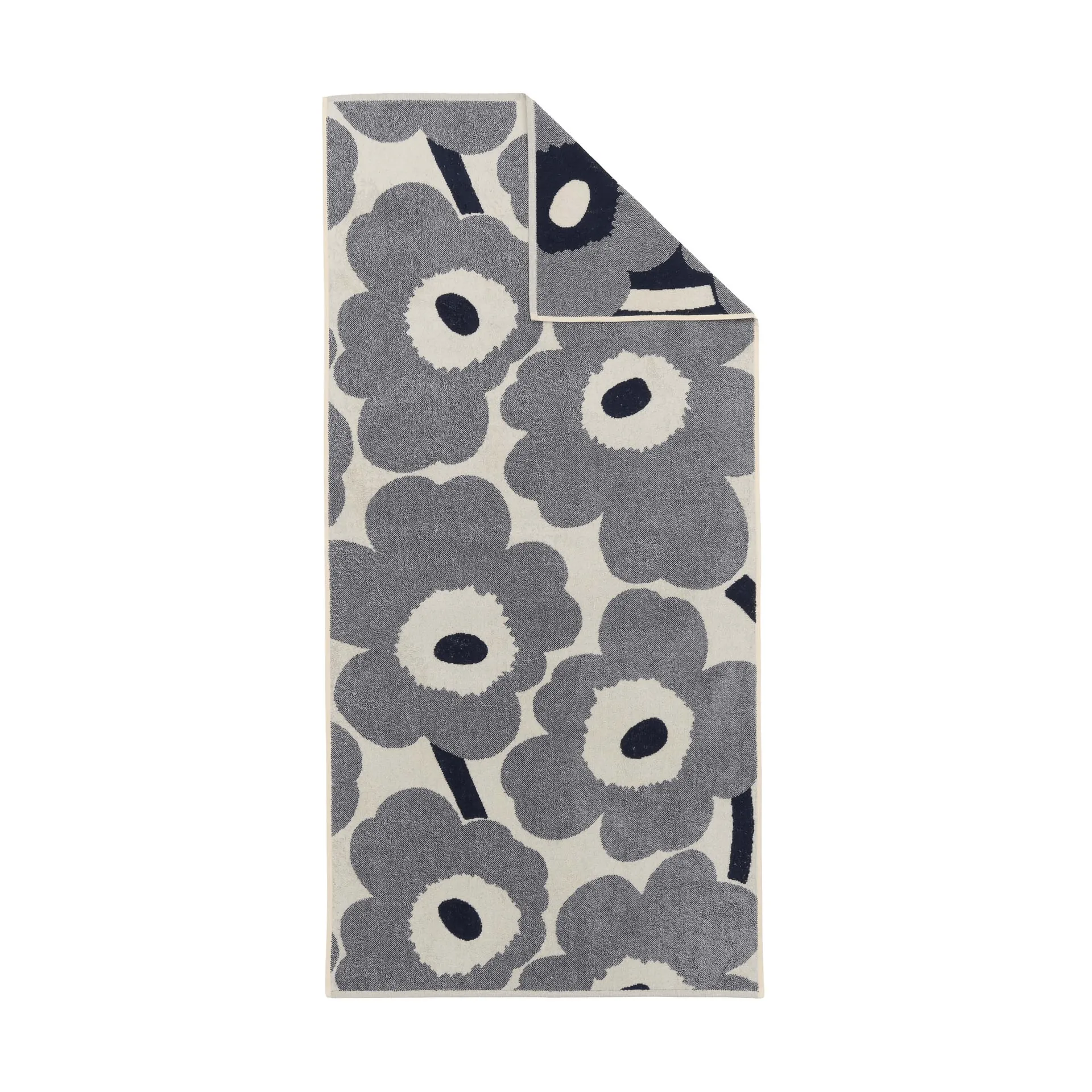 Unikko badehåndklæde 70x150 cm, Off white-blueberry Marimekko