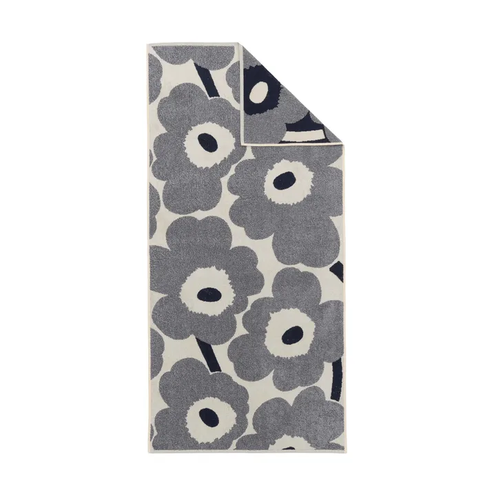 Unikko badehåndklæde 70x150 cm - Off white-blueberry - Marimekko