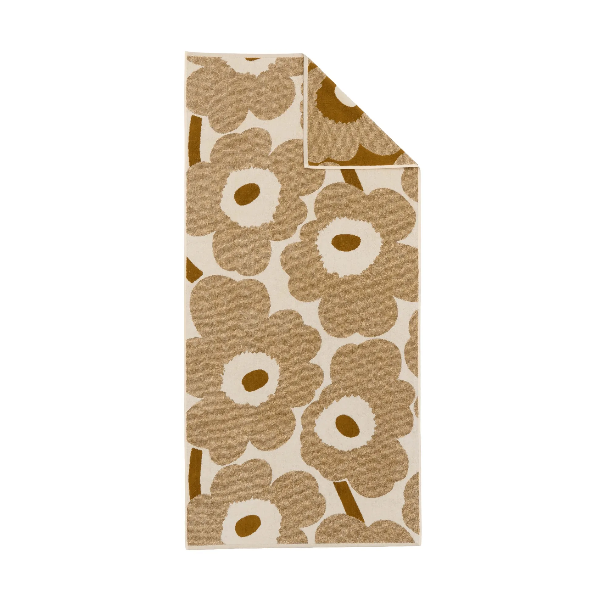Unikko badehåndklæde 70x150 cm, Off white-bronze Marimekko