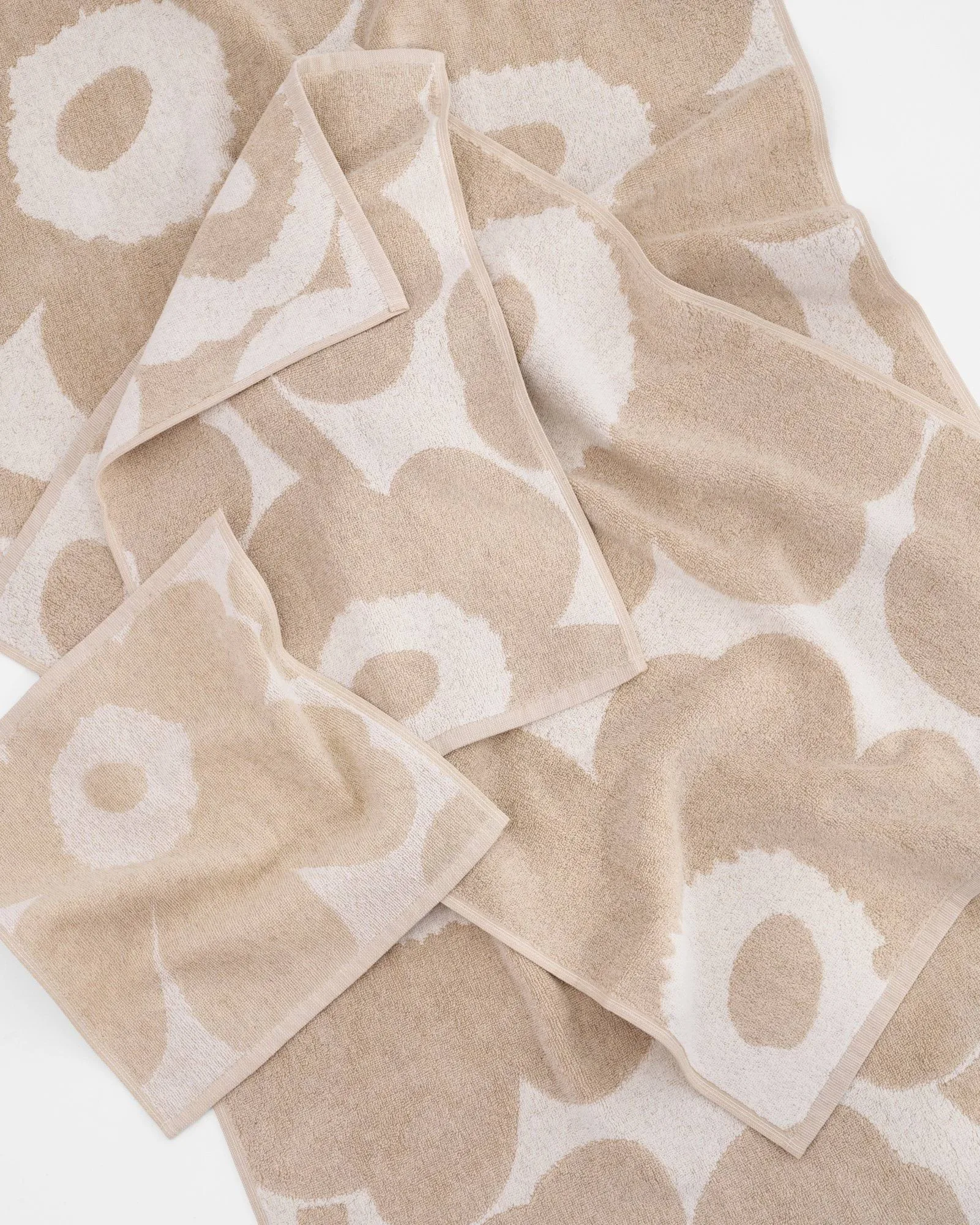 Unikko badehåndklæde 70x150 cm, Off white-hør Marimekko