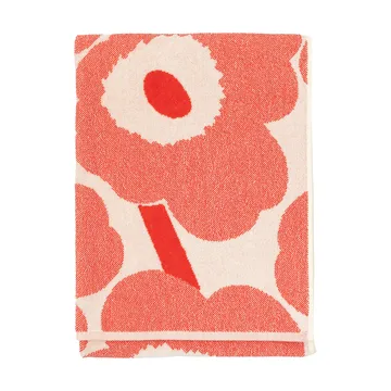 Unikko badehåndklæde 70x150 cm - Off white-orange red - Marimekko