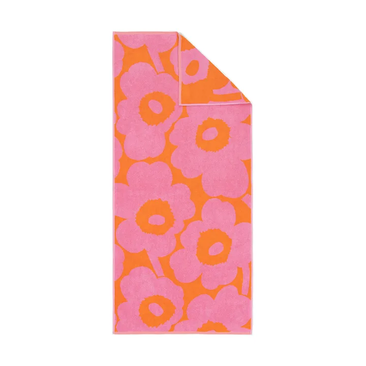 Unikko badehåndklæde 70x150 cm - Orange-pink - Marimekko