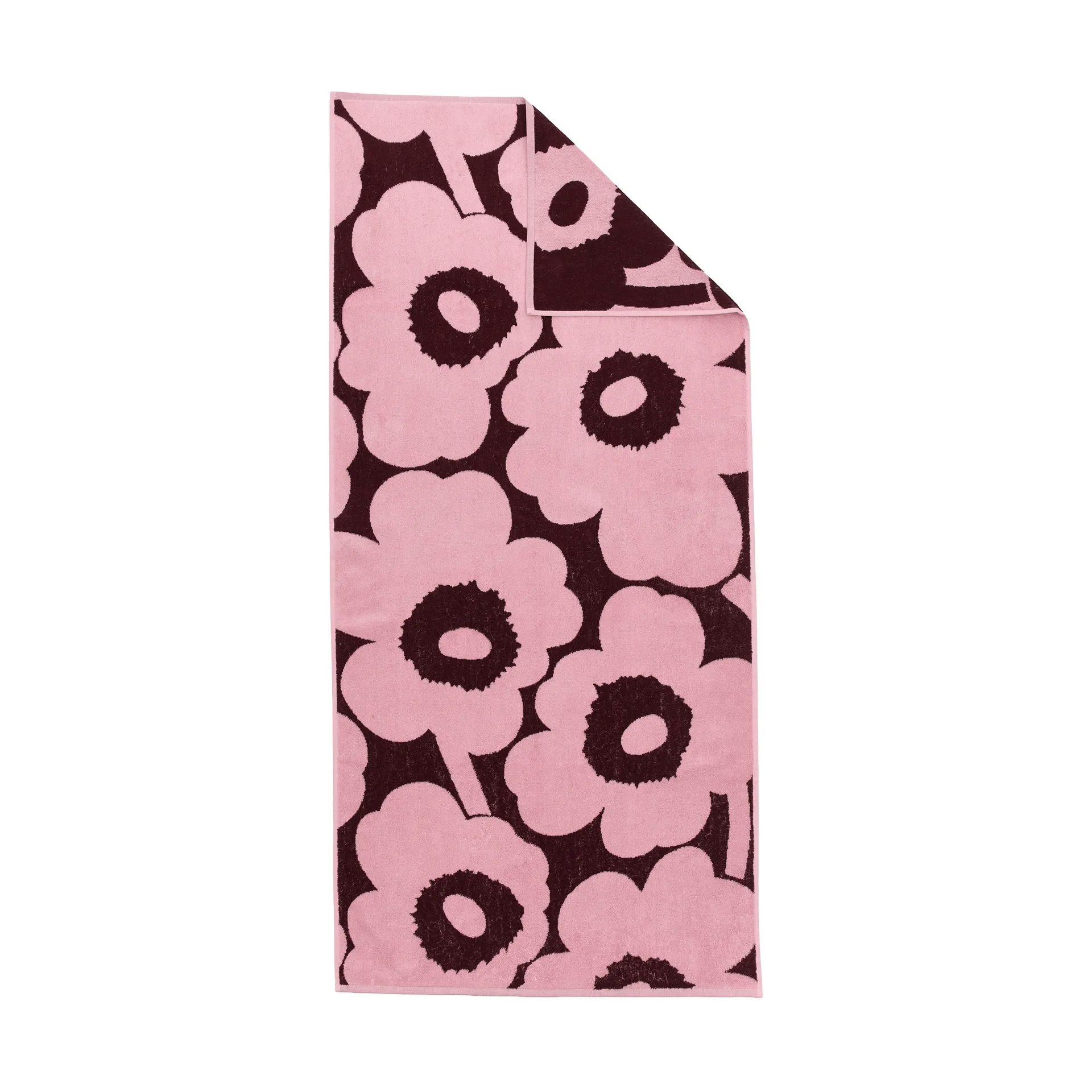 Unikko badehåndklæde 70x150 cm, Plomme-lyserød Marimekko