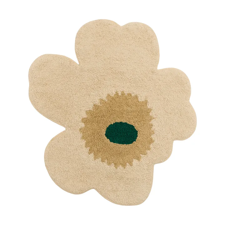 Unikko bademåtte 73x74 cm - Hay-sand-emerald - Marimekko