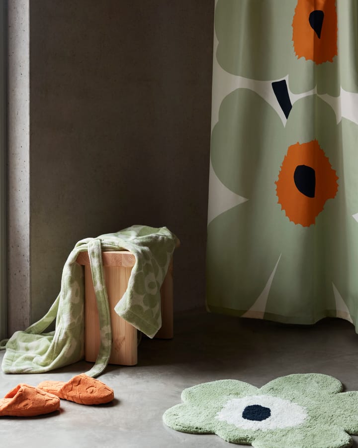 Unikko bademåtte 73x74 cm, Sage-off white Marimekko