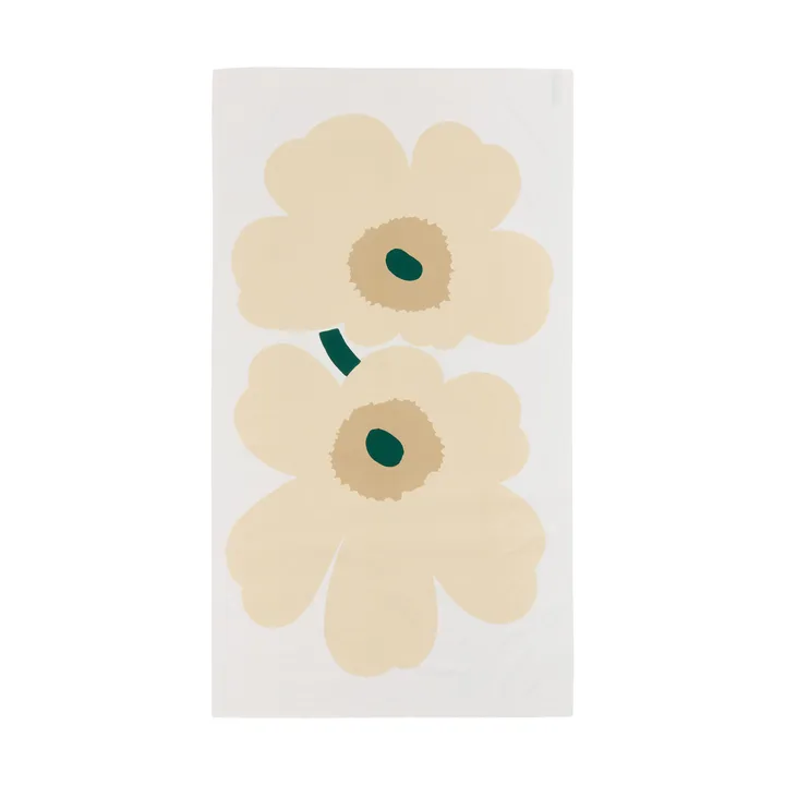 Unikko dug - White-hay-sand-emerald - Marimekko