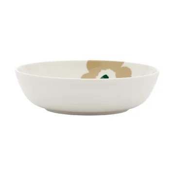 Unikko dyb tallerken - Beige-white-light sand-dark green - Marimekko