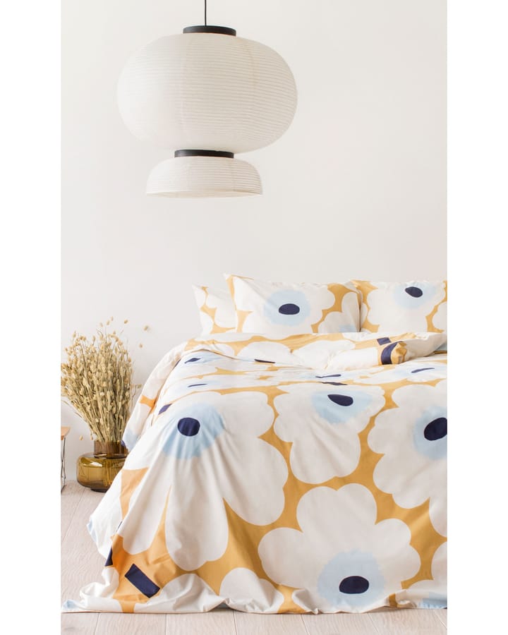 Unikko dynebetræk 150x210 cm, Beige-offwhite-blå Marimekko
