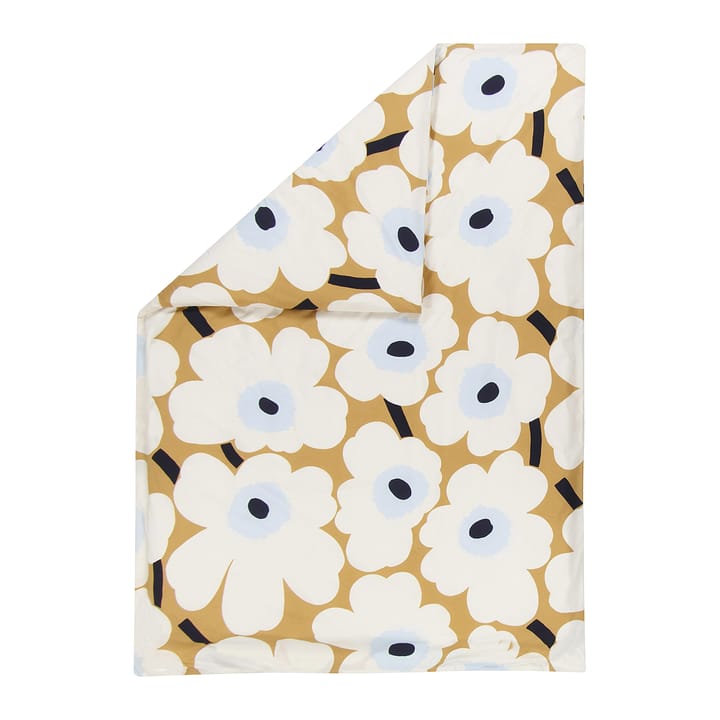 Unikko dynebetræk 150x210 cm, Beige-offwhite-blå Marimekko