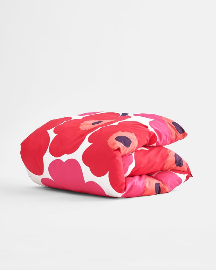 Unikko dynebetræk 150x210 cm, rød-hvid Marimekko