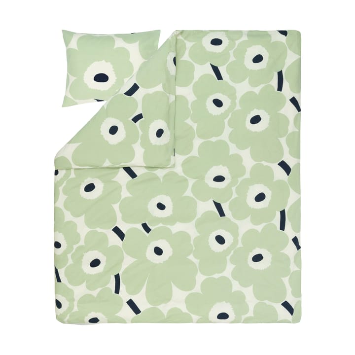 Unikko dynebetræk 220x240 cm, Off white-sage-dark blue Marimekko