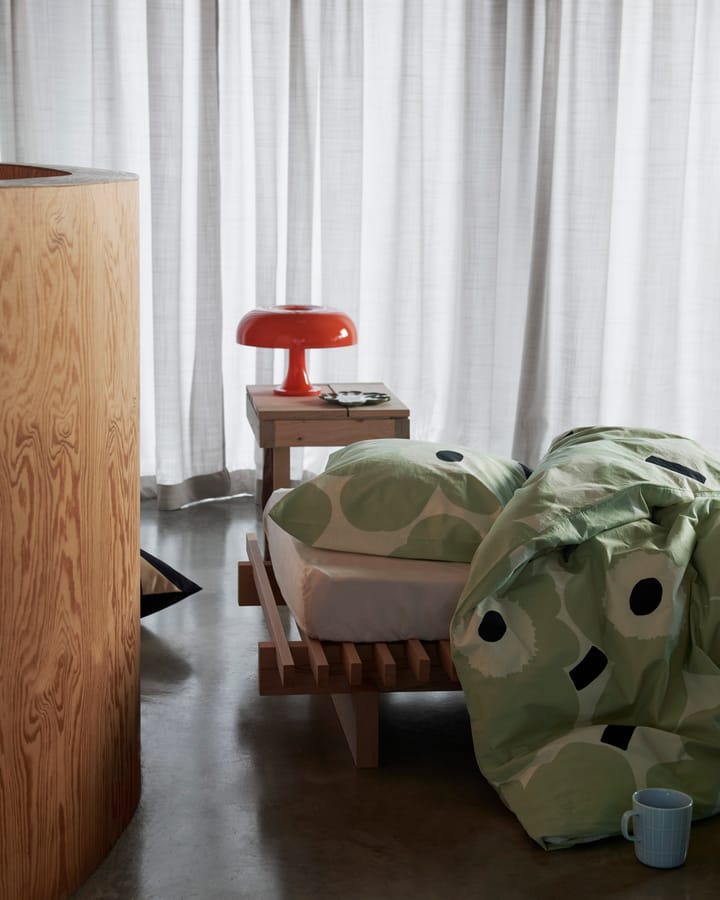 Unikko dynebetræk 220x240 cm, Off white-sage-dark blue Marimekko