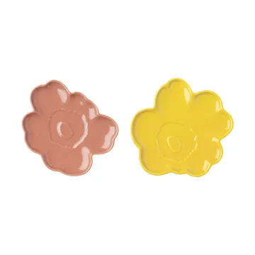 Unikko fad 13 cm 2 dele - L. terra-spring yellow - Marimekko