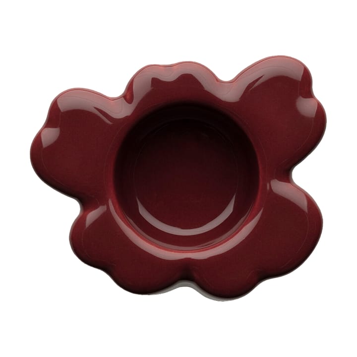 Unikko fyrfadsstage 3x10 cm - Reddish brown - Marimekko