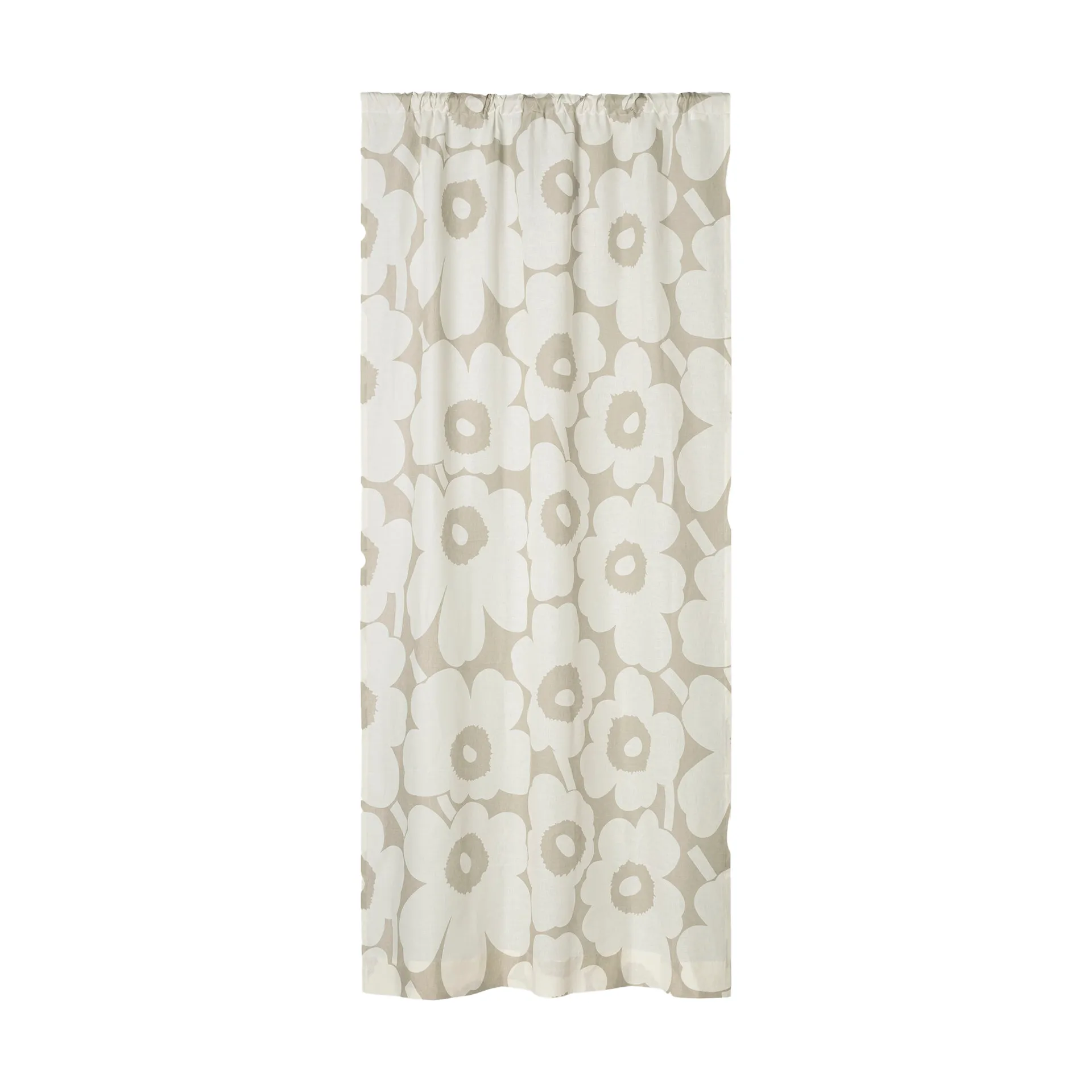 Unikko gardinlængde 135x250 cm, Light grey-off white Marimekko