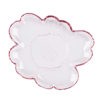 Unikko glasfad 20 cm - Light pink - Marimekko