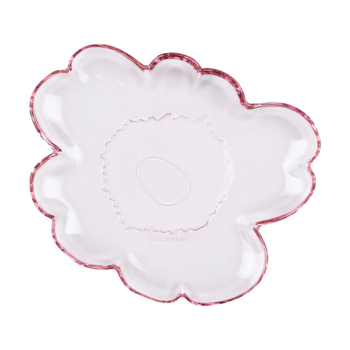 Unikko glasfad 20 cm - Light pink - Marimekko
