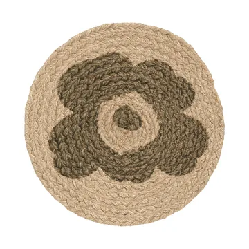 Unikko grydelap jute Ø25 cm - Beige/Grøn - Marimekko