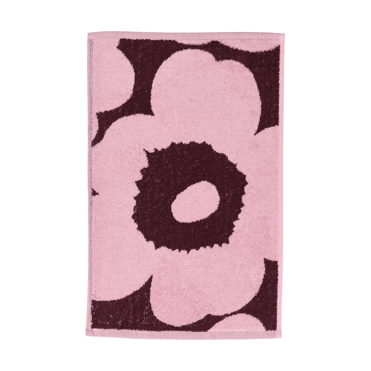 Unikko gæstehåndklæde 30x50 cm, Plomme-lyserød Marimekko
