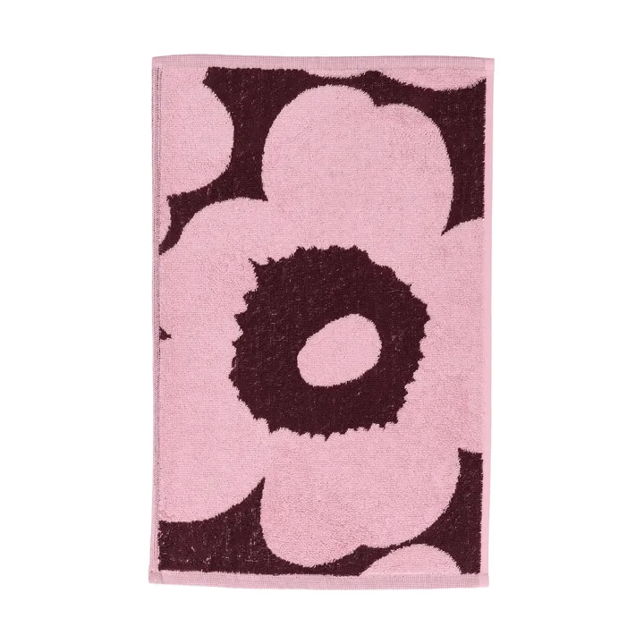 Unikko gæstehåndklæde 30x50 cm - Plum-pink - Marimekko