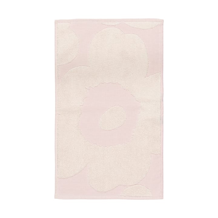Unikko gæstehåndklæde 30x50 cm - White-light pink - Marimekko