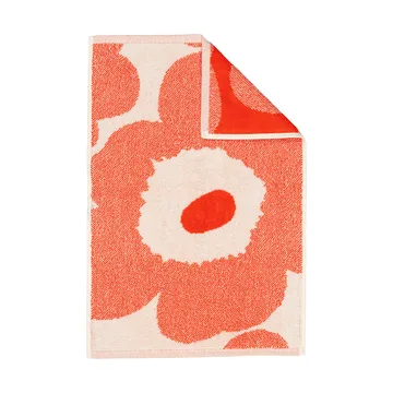 Unikko gæstehåndklæde 32x50 cm - Off white-orange red - Marimekko