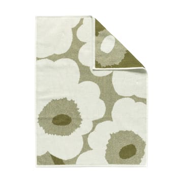 Unikko håndklæde 50x70 cm - Green umber-creme - Marimekko