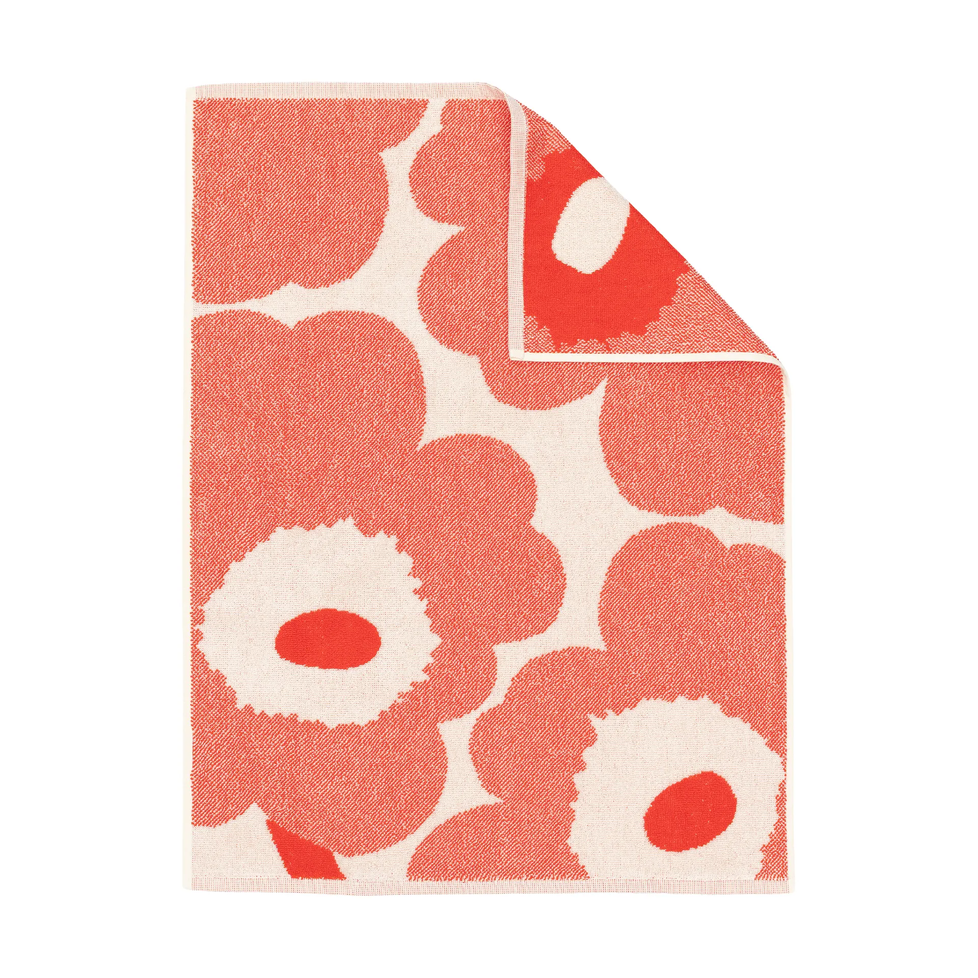 Unikko håndklæde 50x70 cm, Off white-orange red Marimekko