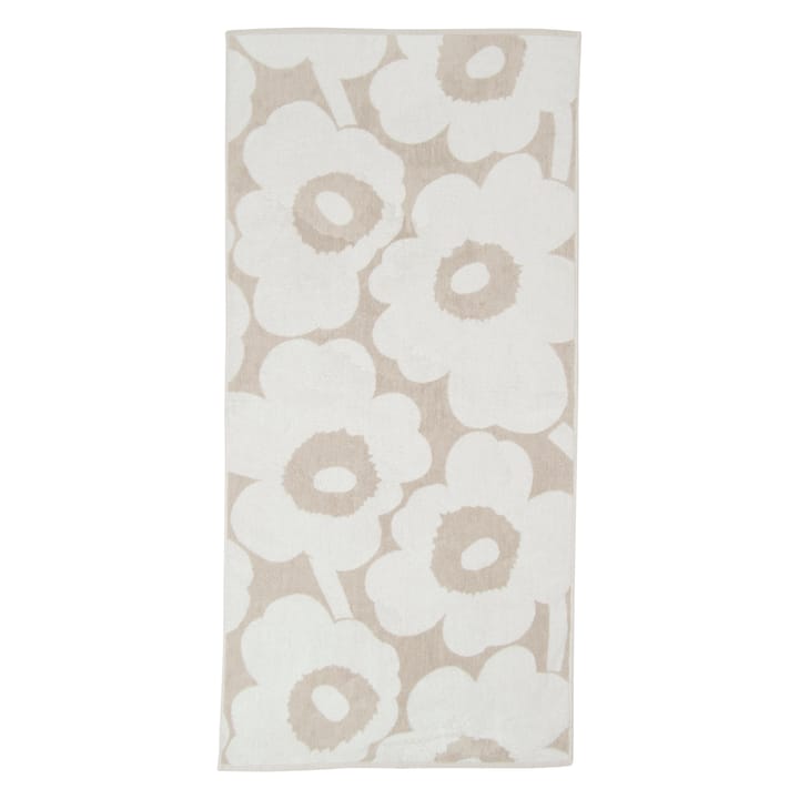 Unikko håndklæde beige/hvid - 70x150 cm - Marimekko