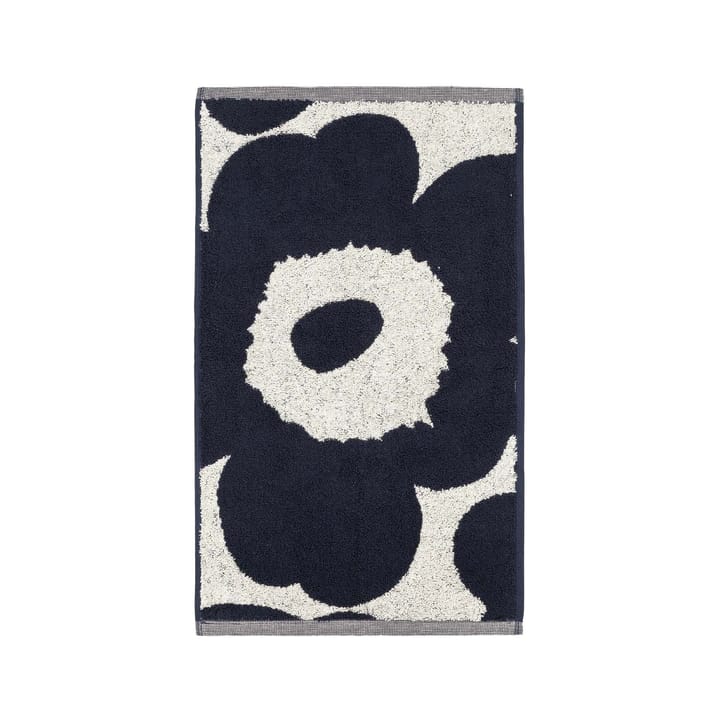 Unikko håndklæde naturhvid/mørkeblå - 30x50 cm - Marimekko