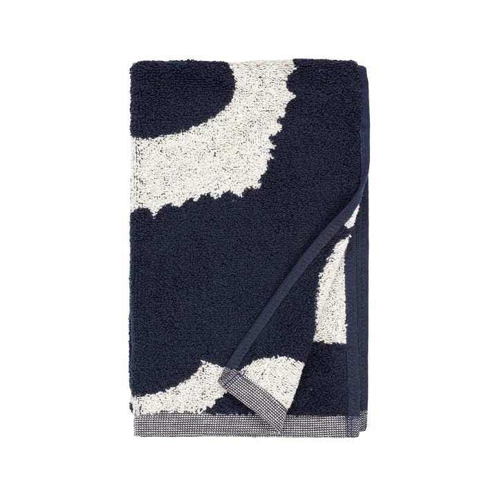 Unikko håndklæde naturhvid/mørkeblå - 30x50 cm - Marimekko