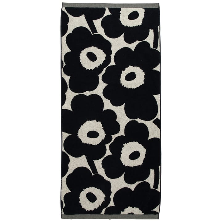 Unikko håndklæde naturhvid/mørkeblå - 70x150 cm - Marimekko