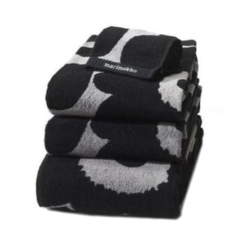 Unikko håndklæde sort-sand - gæstehåndklæde - Marimekko