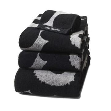 Unikko håndklæde sort-sand - håndklæde - Marimekko