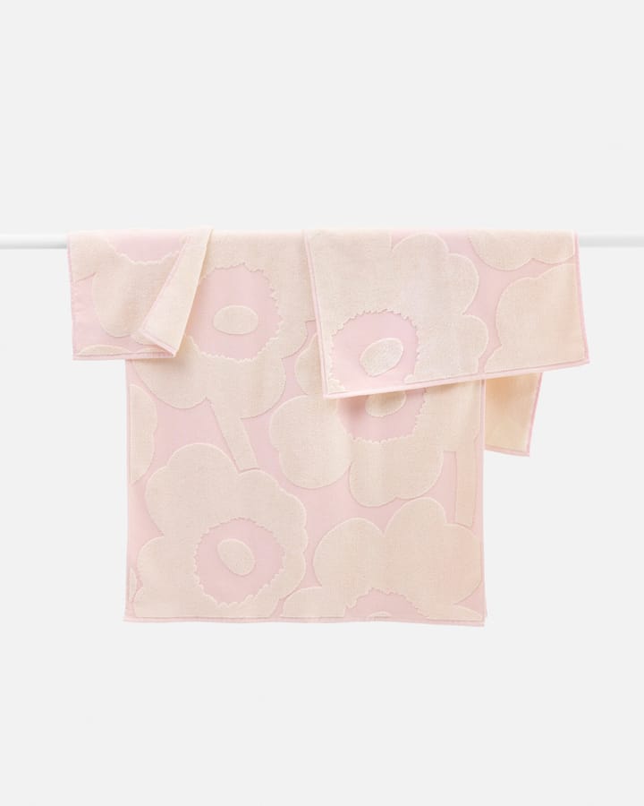 Unikko håndklædesæt 3 dele, White-light pink Marimekko