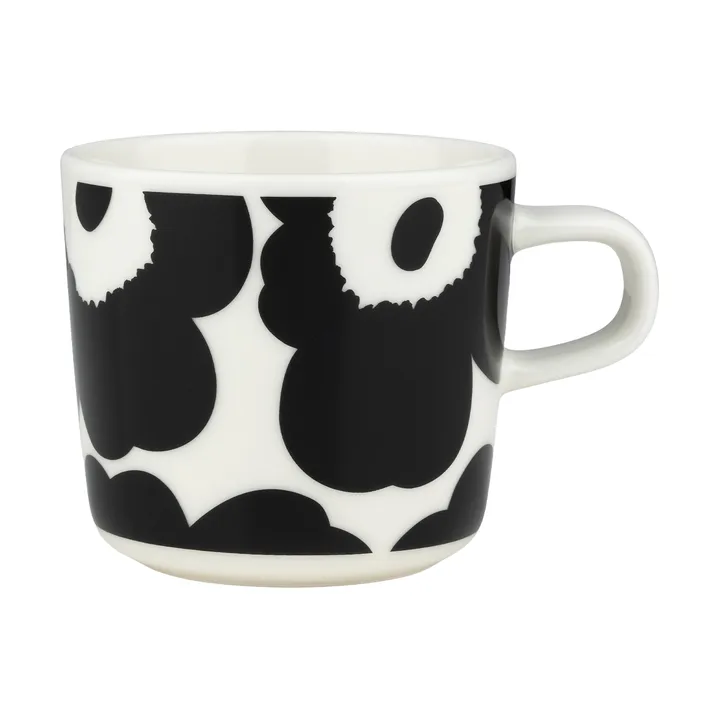 Unikko kaffekop 20 cl - Black-white - Marimekko
