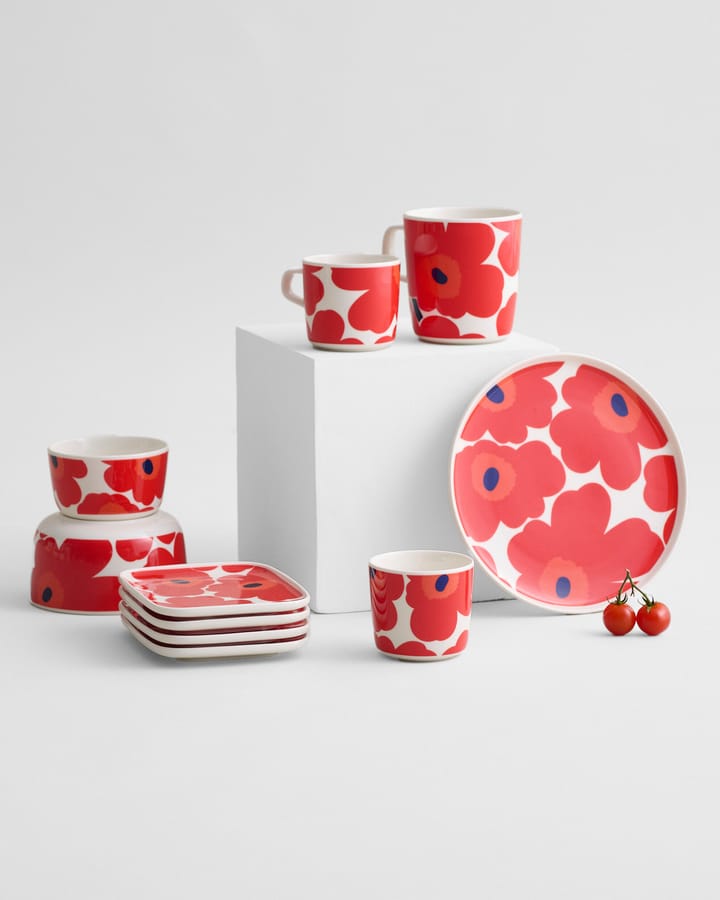 Unikko kaffekop 20 cl, rød-hvid Marimekko