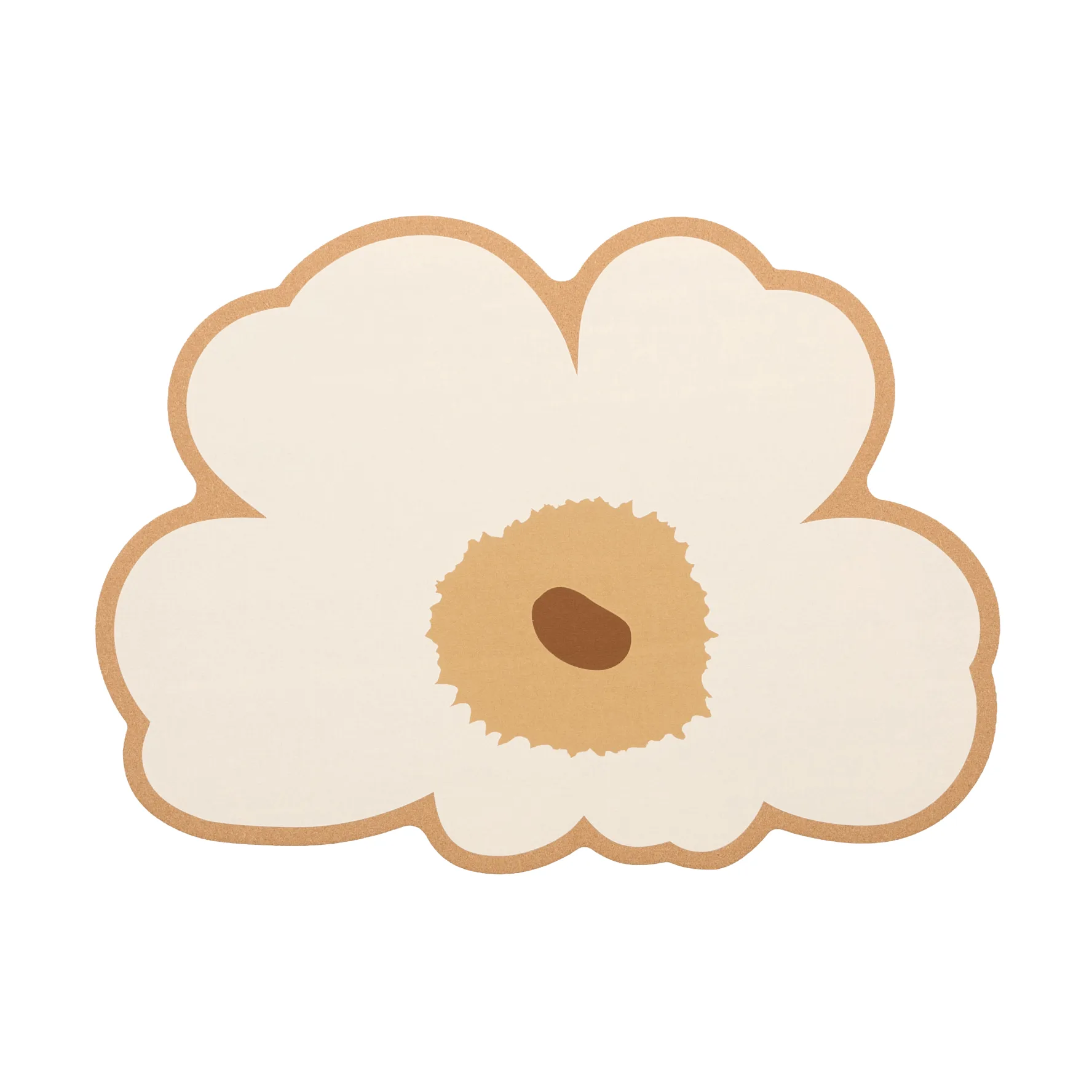 Unikko kork bordskåner, Cork-hay-brown Marimekko