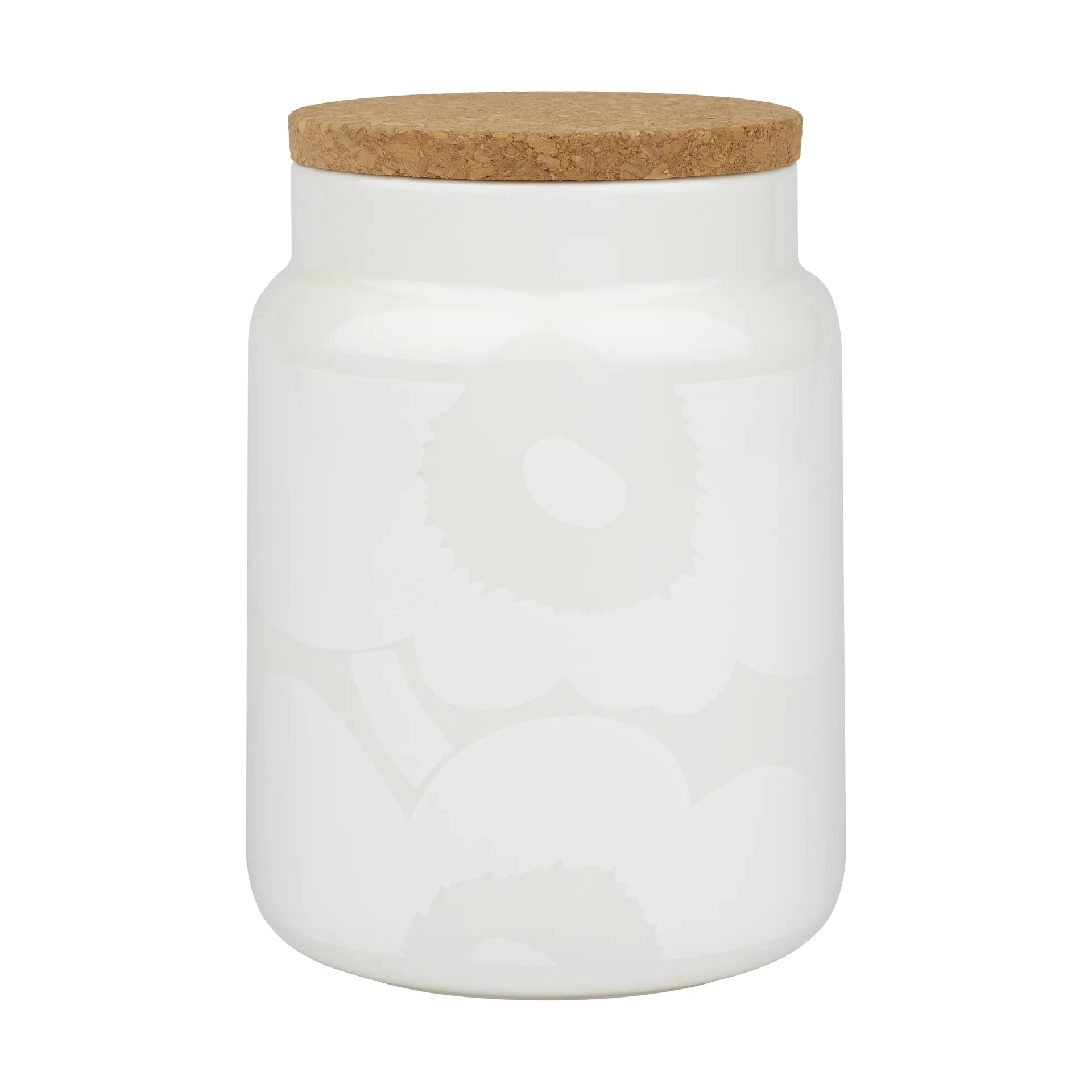 Unikko krukke 1,2 l, White Marimekko