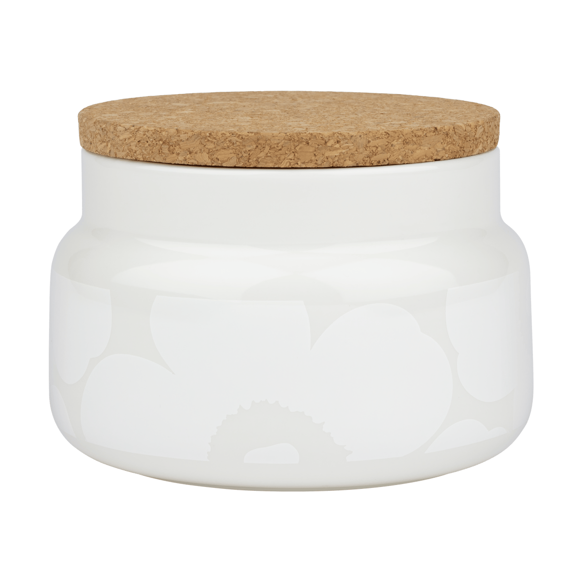 Marimekko Unikko krukke 70 cl White | Skandinavisk Design | Opbevaringsæsker & -kasser | Hvid