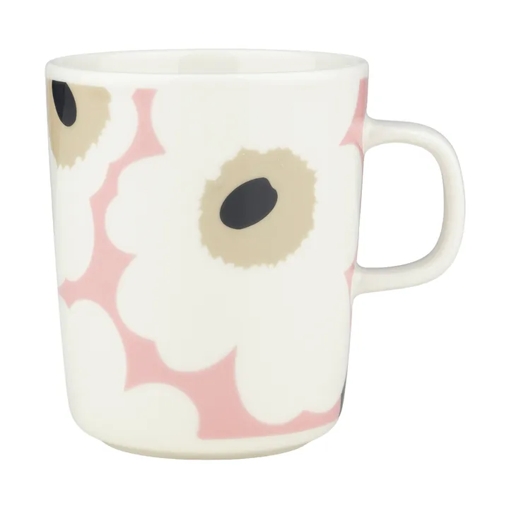 Unikko krus 25 cl - Off white-pink-sand-charcoal - Marimekko