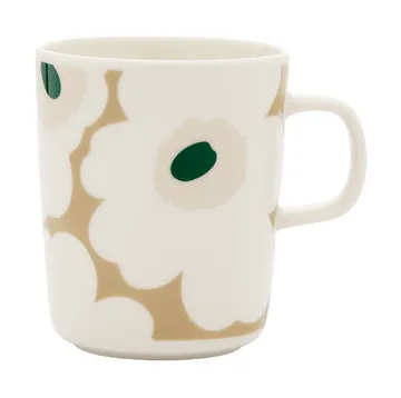 Unikko krus 25 cl - White-beige-lys sand-mørkegrøn - Marimekko