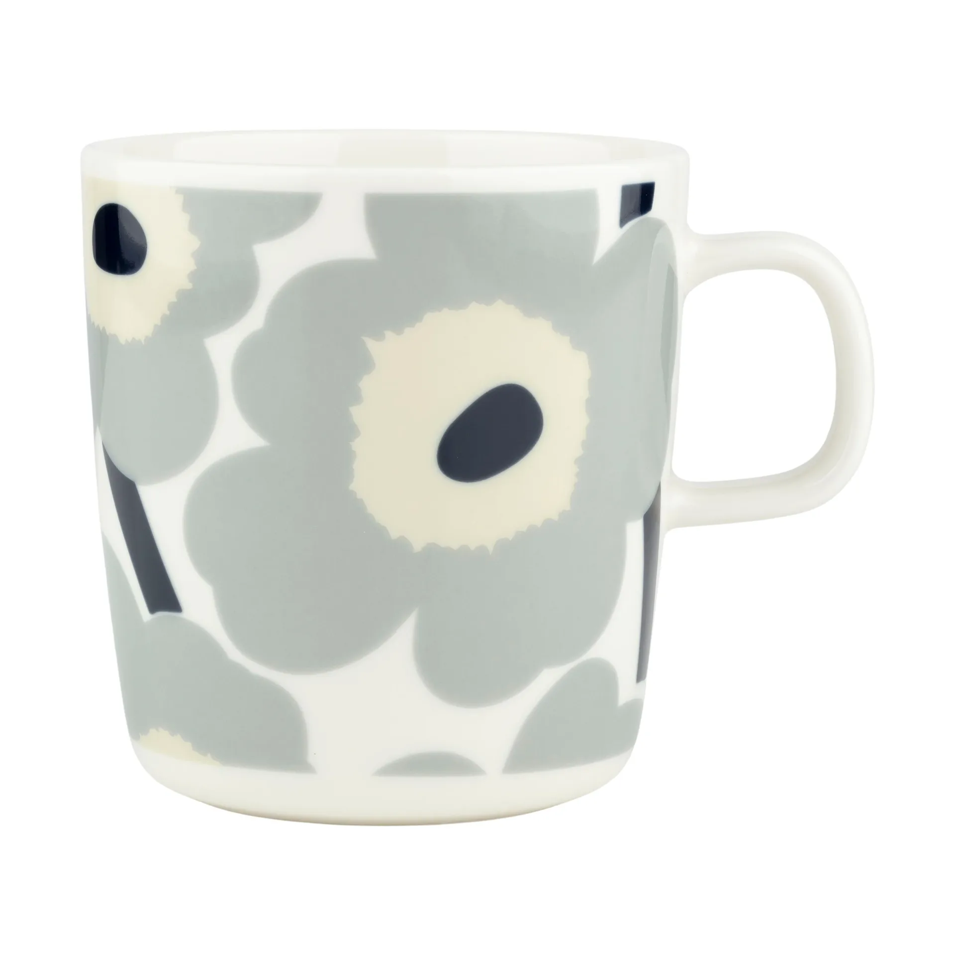 Unikko krus 40 cl, White-light grey-sand-dark blue Marimekko