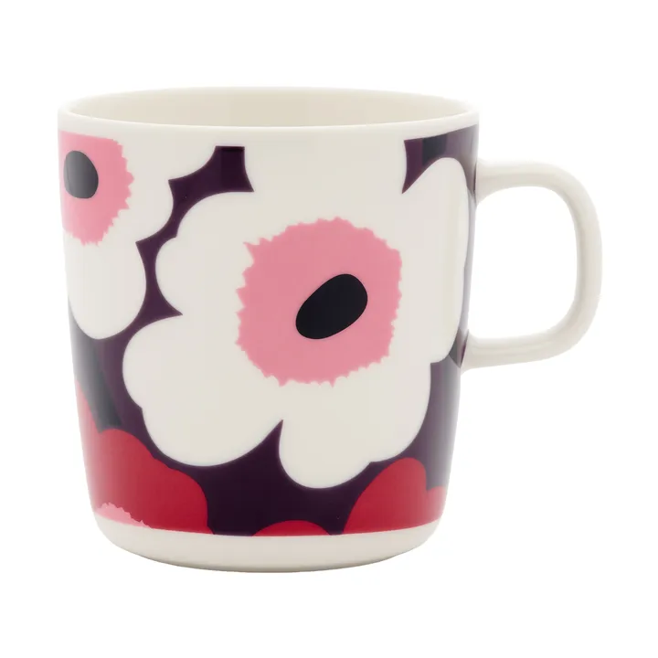 Unikko krus 40 cl - White-plum-cranberry-pink - Marimekko