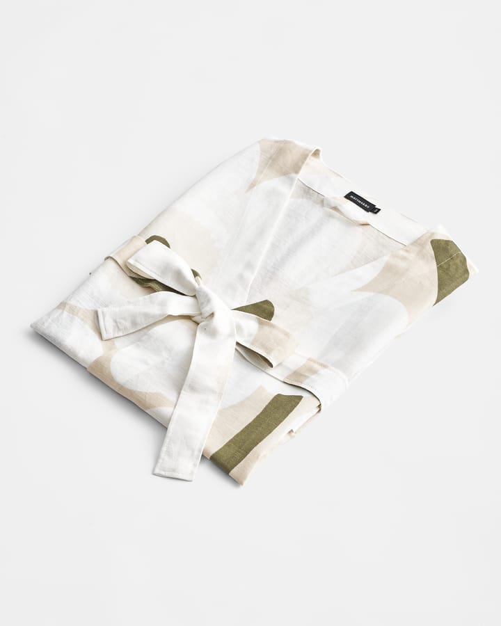 Unikko morgenkåbe, Beige-white-green, L/XL Marimekko