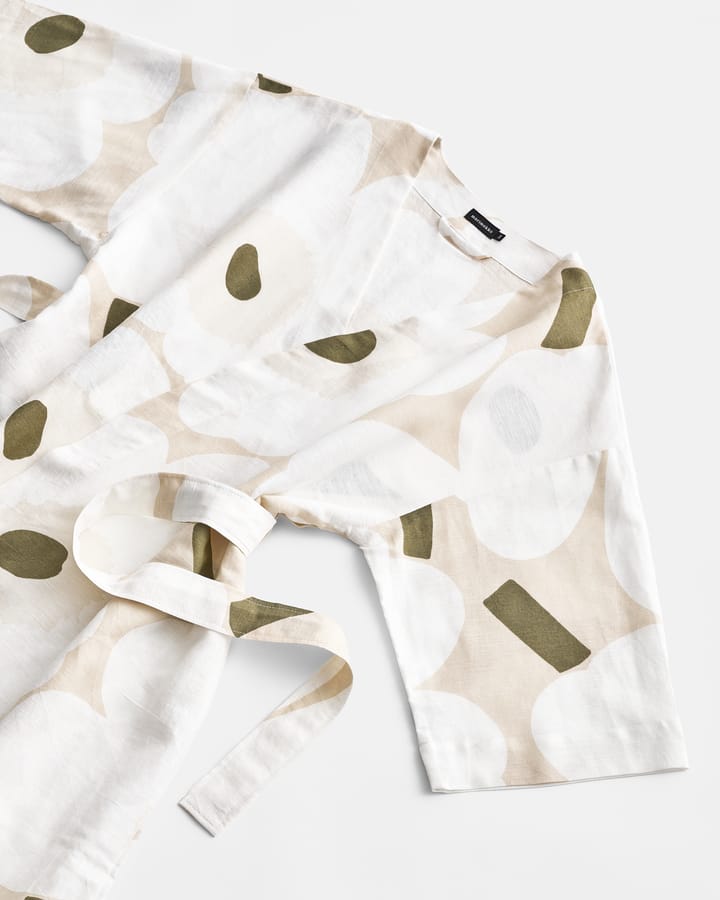 Unikko morgenkåbe, Beige-white-green, L/XL Marimekko